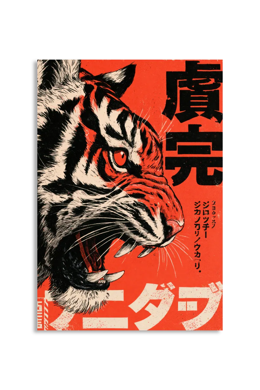 Akustikbillede med Japan Retro-motiv nr. 15