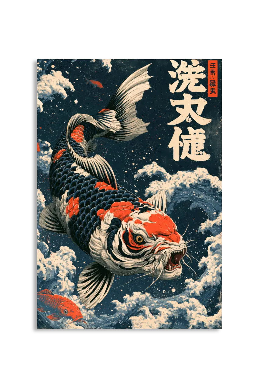 Akustikbillede med Japan Retro-motiv nr. 20