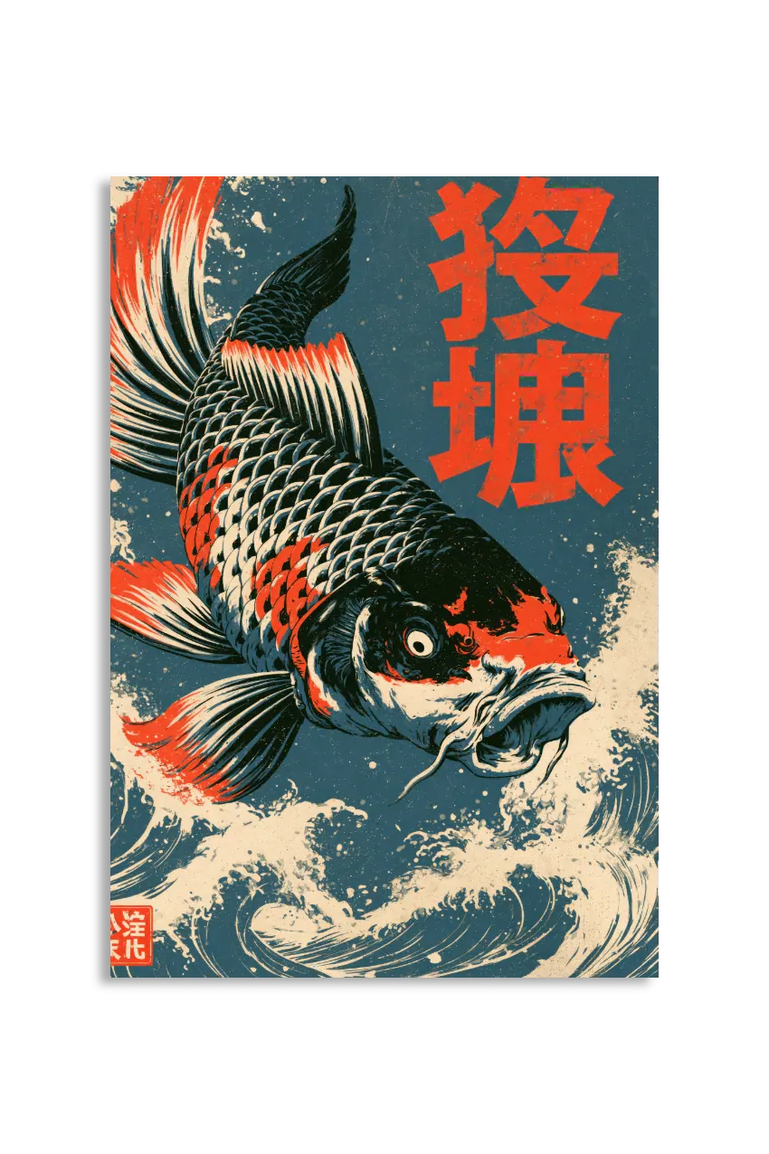 Akustikbillede med Japan Retro-motiv nr. 50