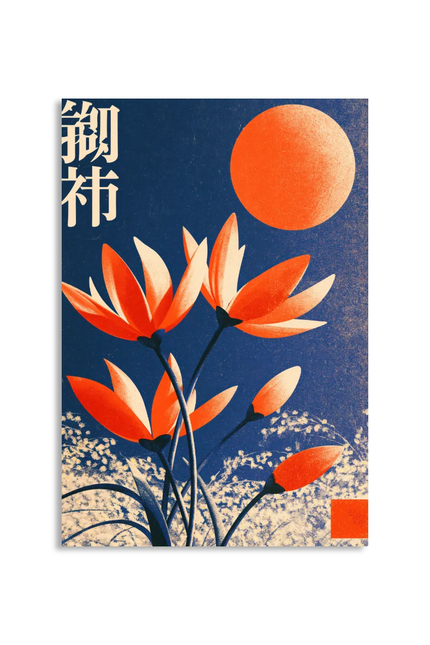 Akustikbillede med Japan Retro-motiv nr. 66