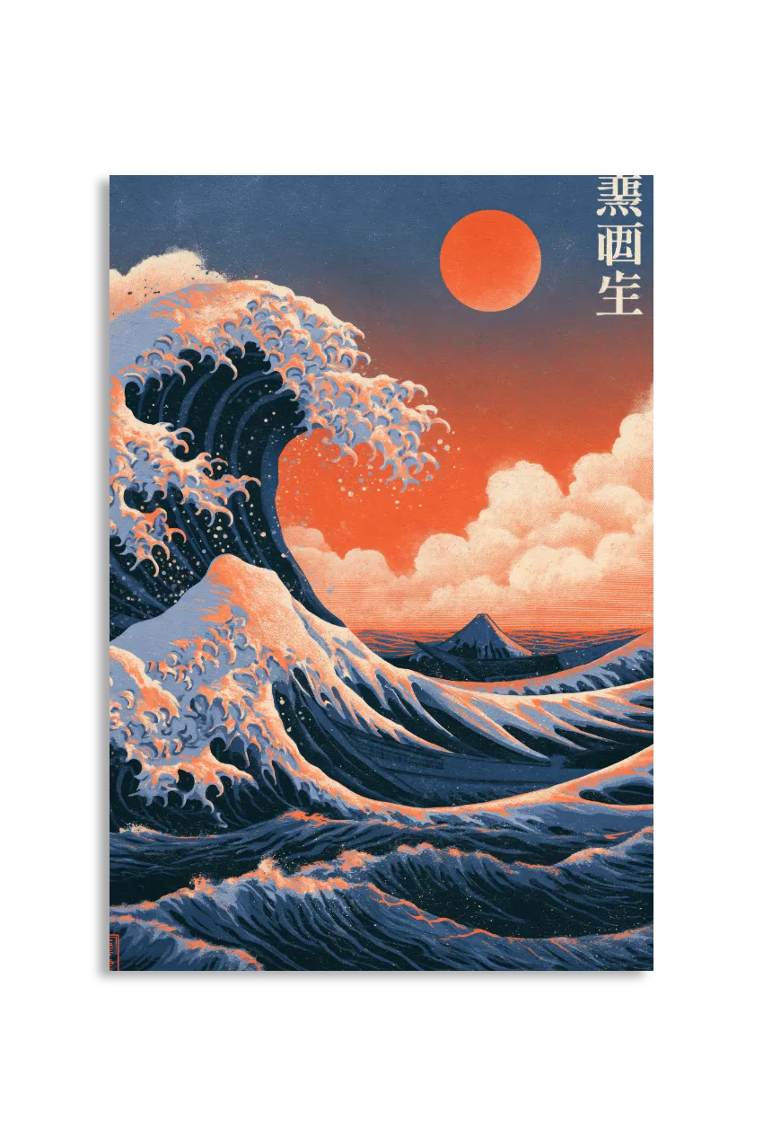 Akustikbillede med Japan Retro-motiv nr. 88