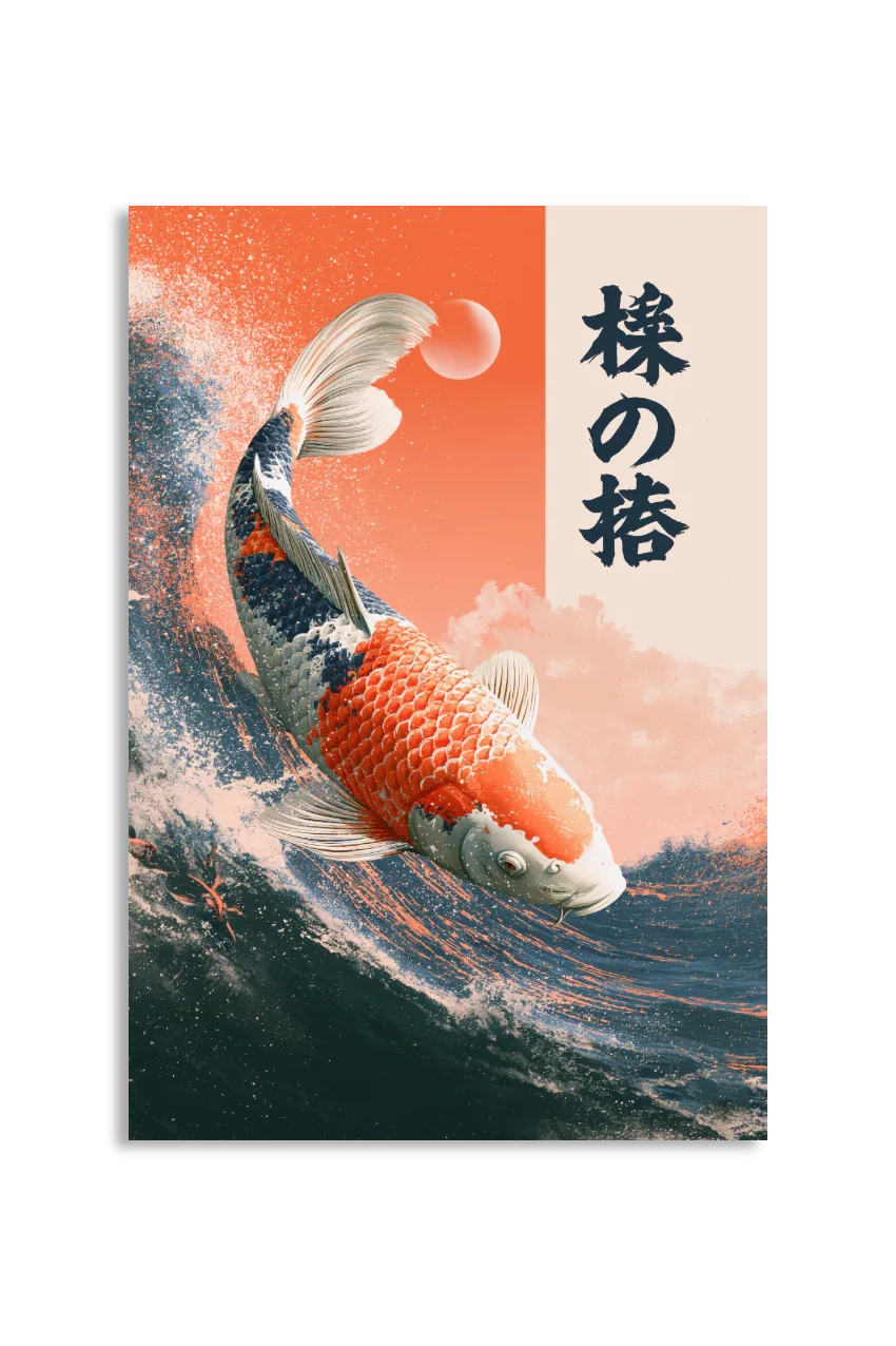 Akustikbillede med Japan Retro-motiv nr. 90