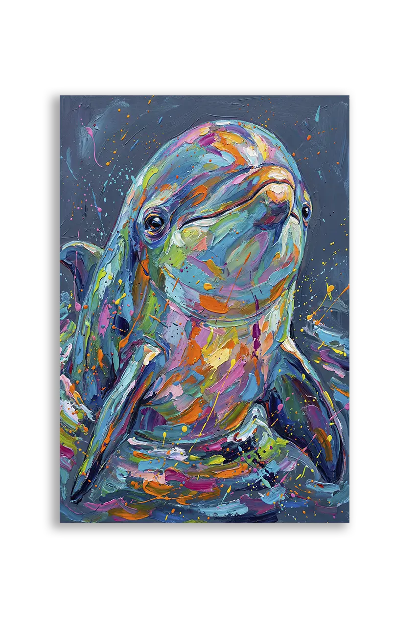 Akustikbillede med en delfin