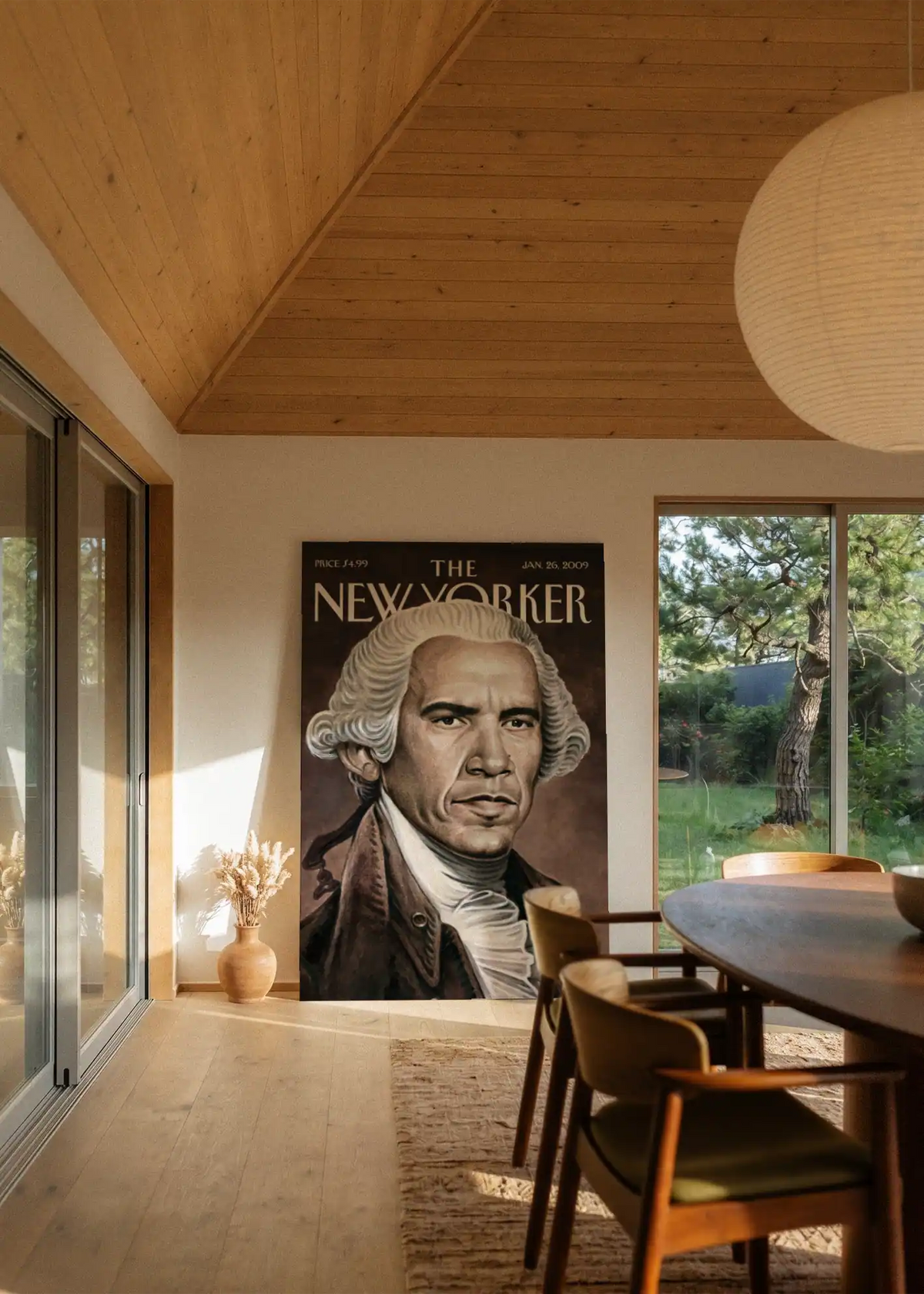 Akustikbillede med The NewYorker-motiv nr. 33 – i stuen