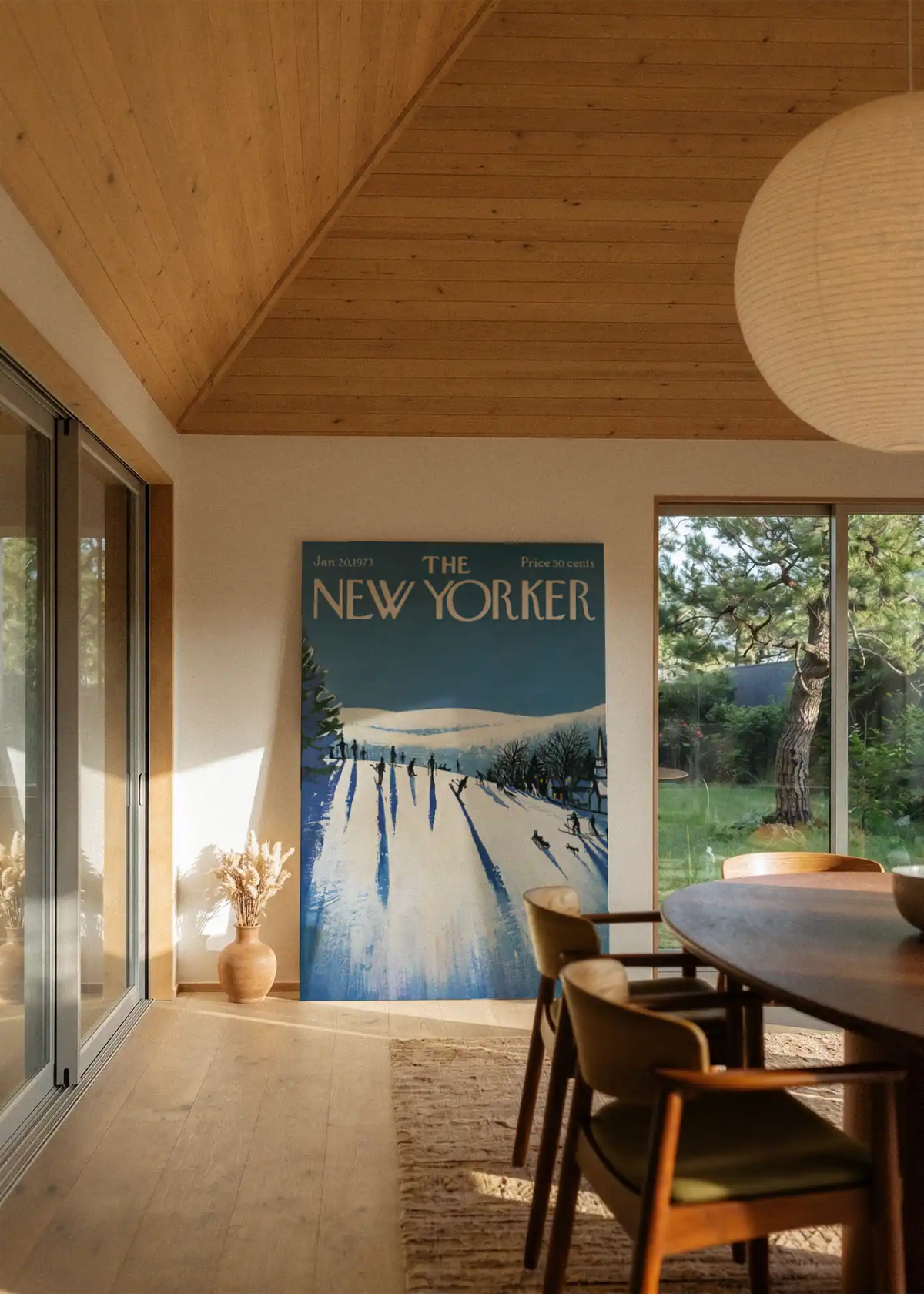Akustikbillede med The NewYorker-motiv nr. 93 – i stuen