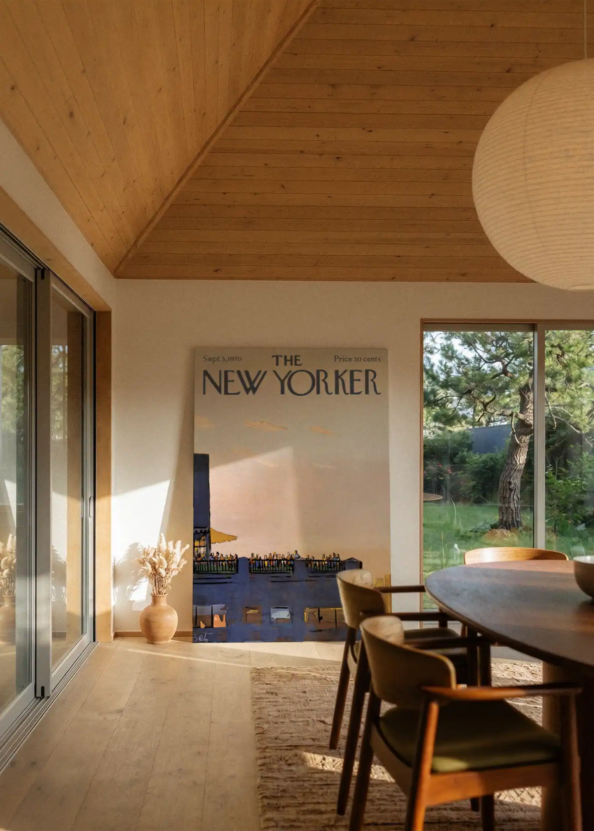 Akustikbillede med The NewYorker-motiv nr. 95 – i stuen