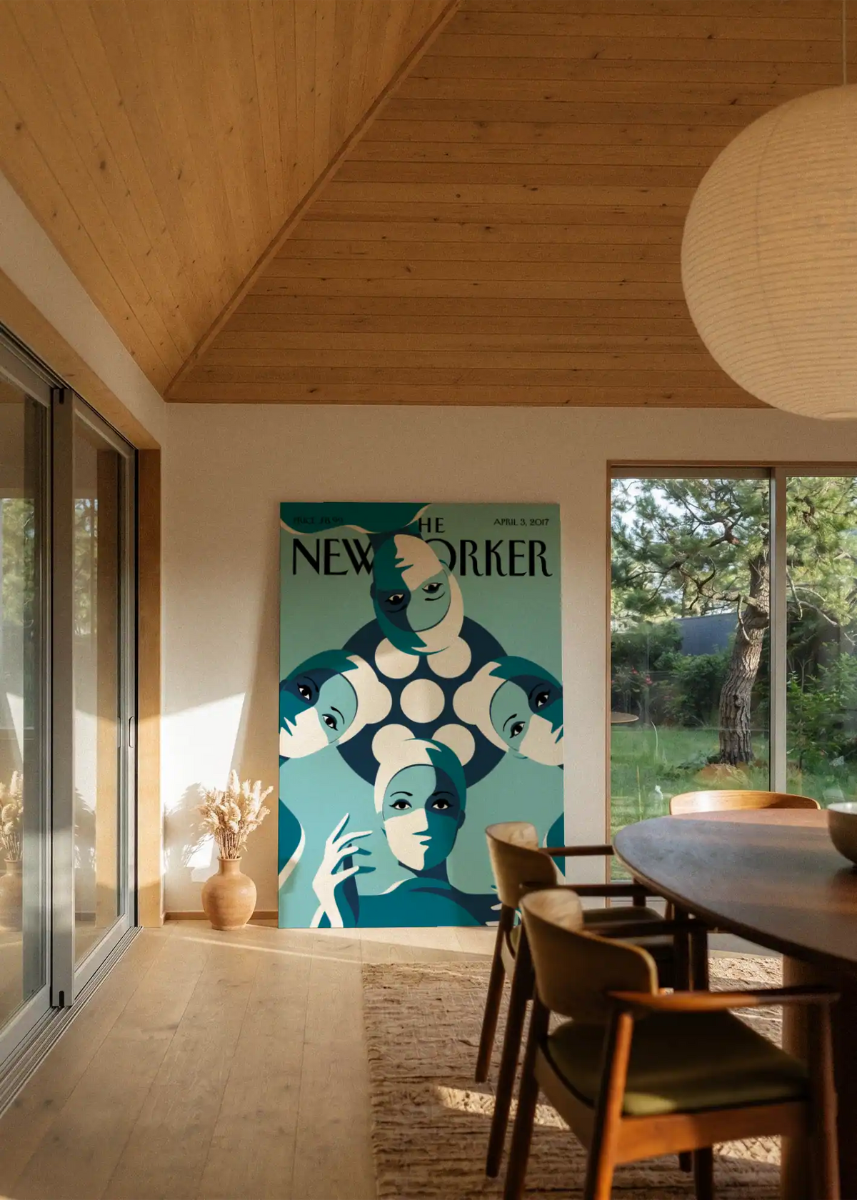 Akustikbillede med The NewYorker-motiv nr. 122 – i stuen