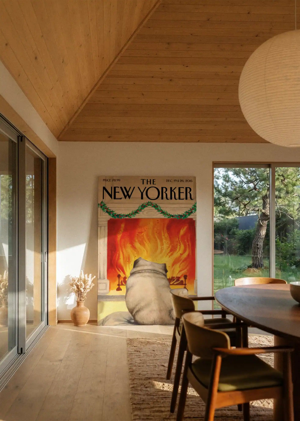 Akustikbillede med The NewYorker-motiv nr. 133 – i stuen