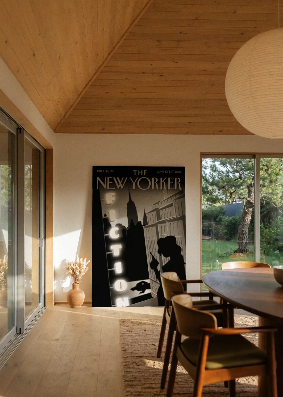 Akustikbillede med The NewYorker-motiv nr. 136 – i stuen