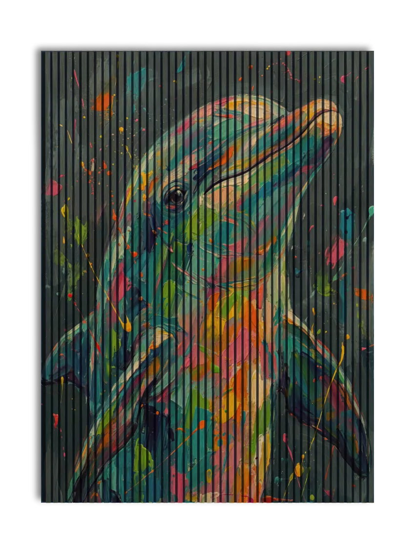 Akustikpanel med Painted Animal motiv nr. 18