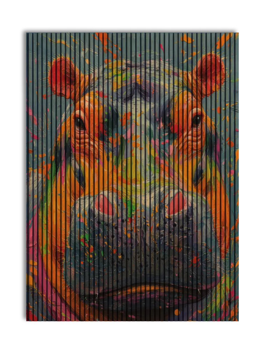 Akustikpanel med Painted Animal motiv nr. 6