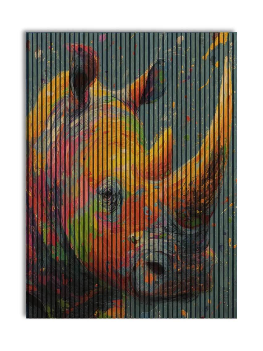 Akustikpanel med Painted Animal motiv nr. 8