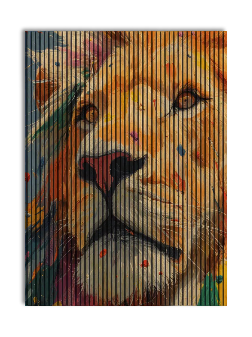 Akustikpanel med Painted Animal motiv nr. 4