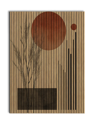 Akustikpanel med Abstract Nature-motiv nr. 2