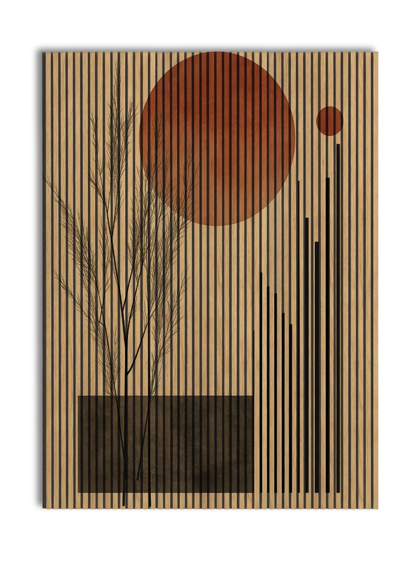 Akustikpanel med Abstract Nature-motiv nr. 2