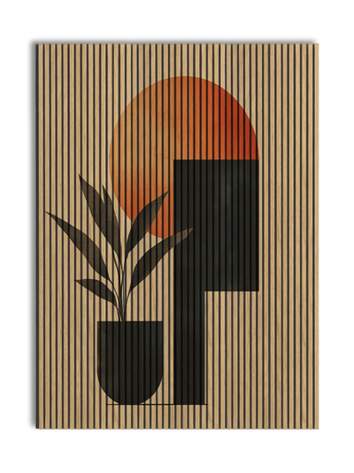 Akustikpanel med Abstract Nature-motiv nr. 7