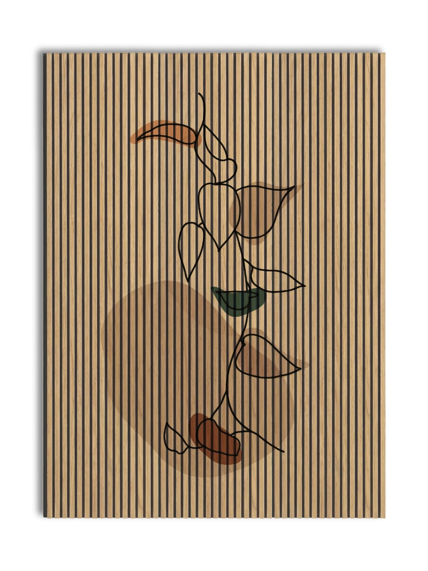Akustikpanel med Abstract Nature-motiv nr. 33