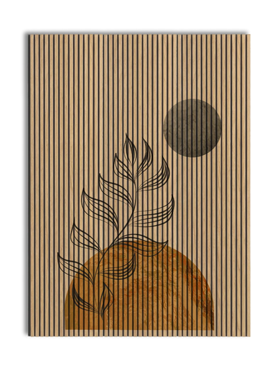 Akustikpanel med Abstract Nature-motiv nr. 48