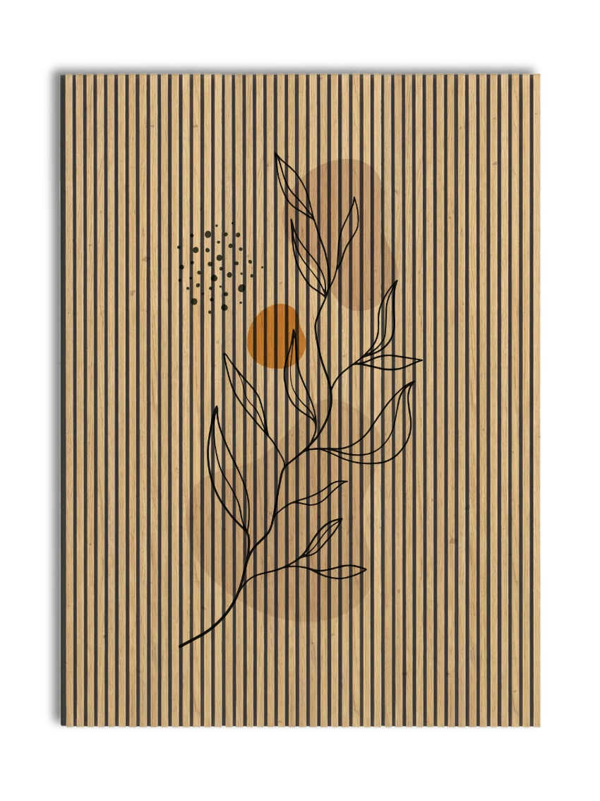 Akustikpanel med Abstract Nature-motiv nr. 61
