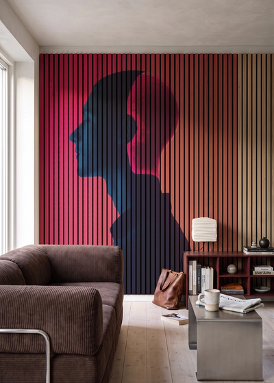 Akustikpanel med Artistic Pictures-motiv nr. 1 – i stuen