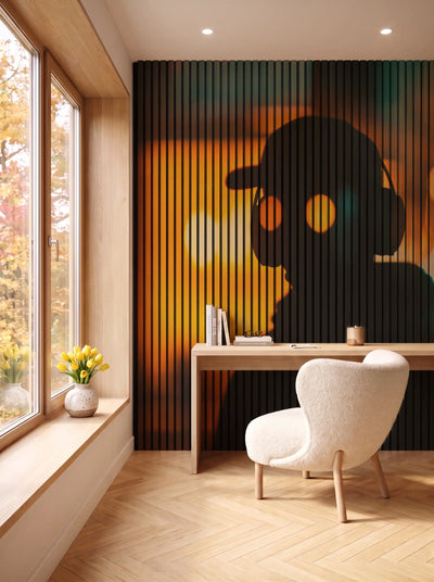 Akustikpanel med Artistic Pictures-motiv nr. 17 – i spisestuen