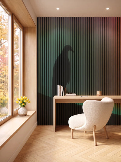 Akustikpanel med Artistic Pictures-motiv nr. 18 – i spisestuen
