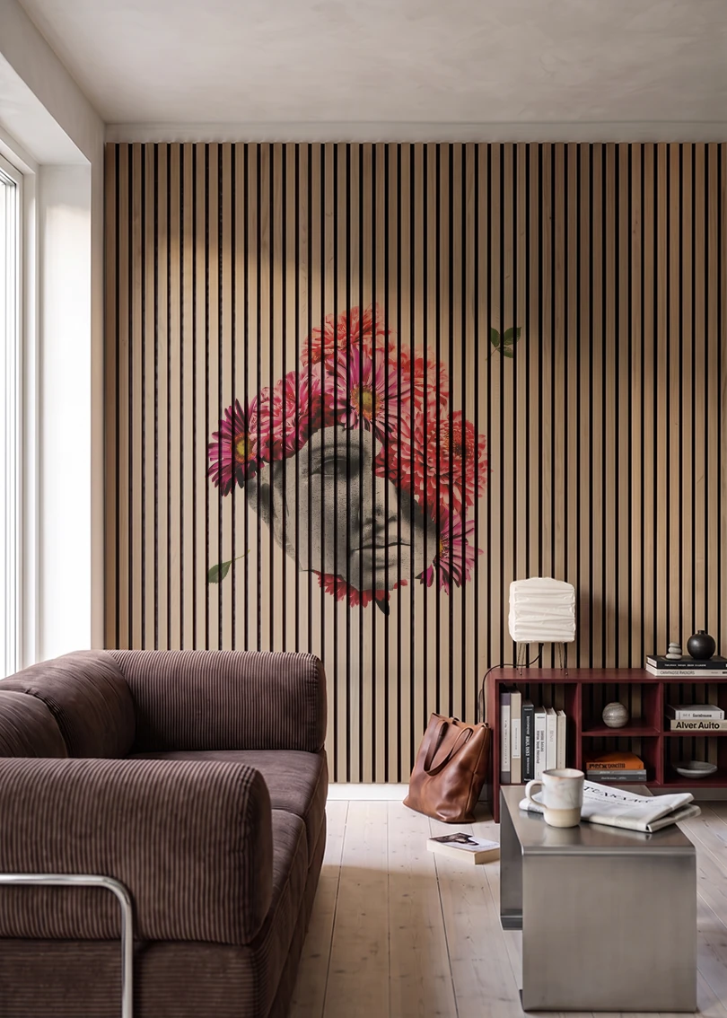 Akustikpanel med Bright And Colorful-motiv nr. 9 – i stuen