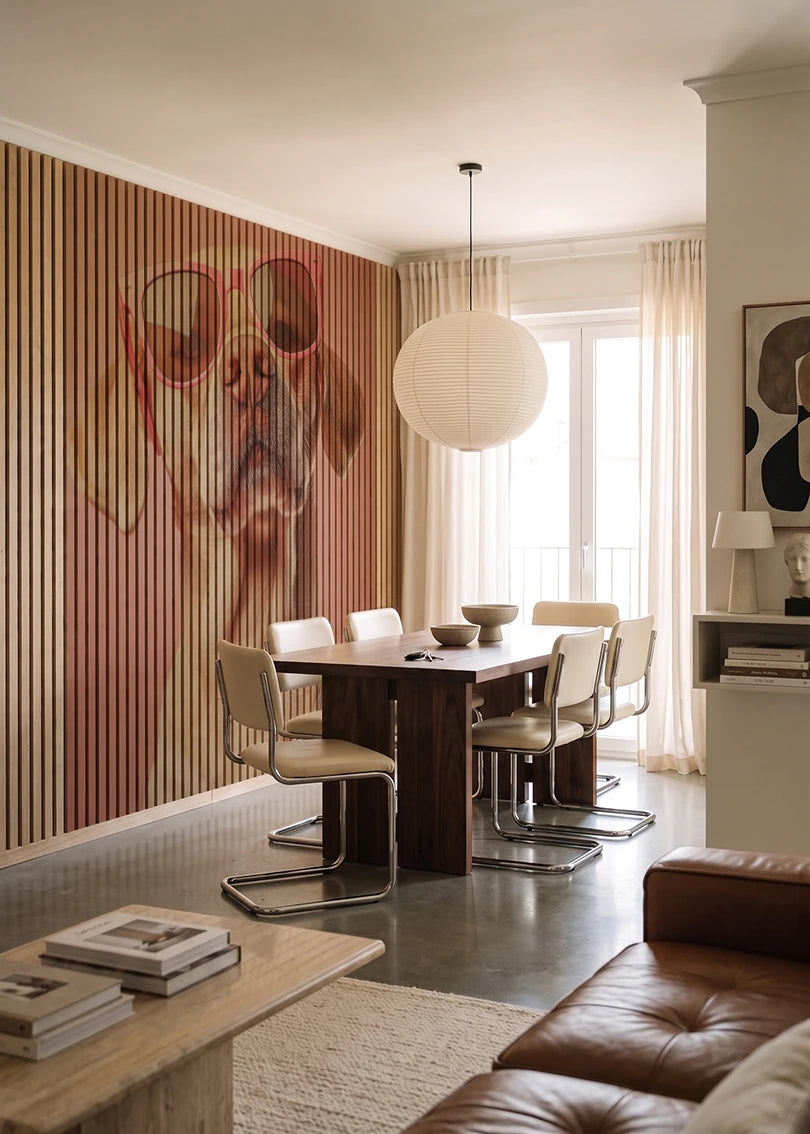 Akustikpanel med Bright And Colorful-motiv nr. 16 – i lyst rum