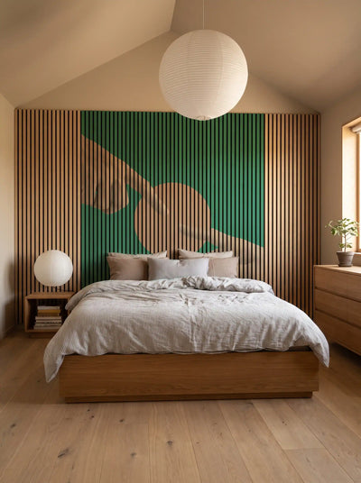 Akustikpanel med Bright And Colorful-motiv nr. 32 – med reol