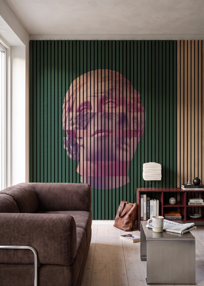 Akustikpanel med Bright And Colorful-motiv nr. 37 – i stuen