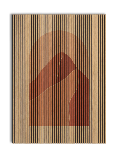 Akustikpanel med Geometric-motiv nr. 1
