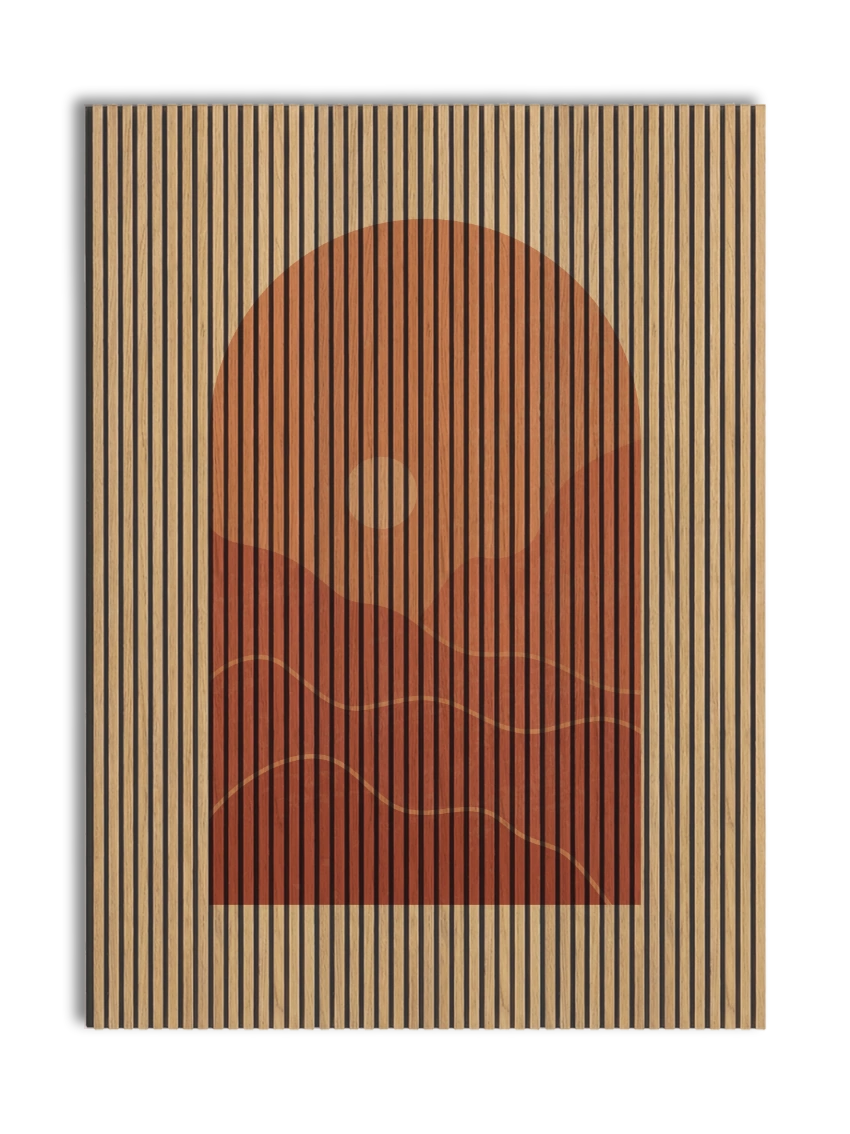Akustikpanel med Geometric-motiv nr. 2