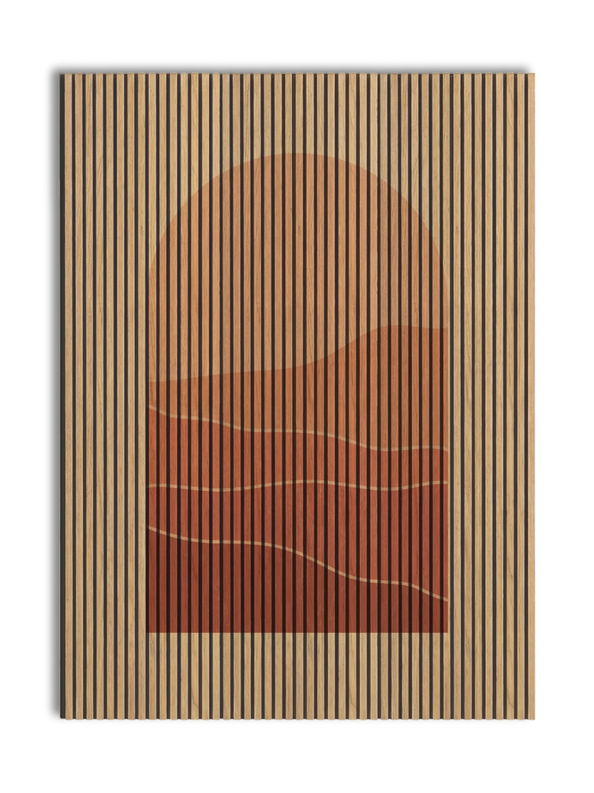 Akustikpanel med Geometric-motiv nr. 3