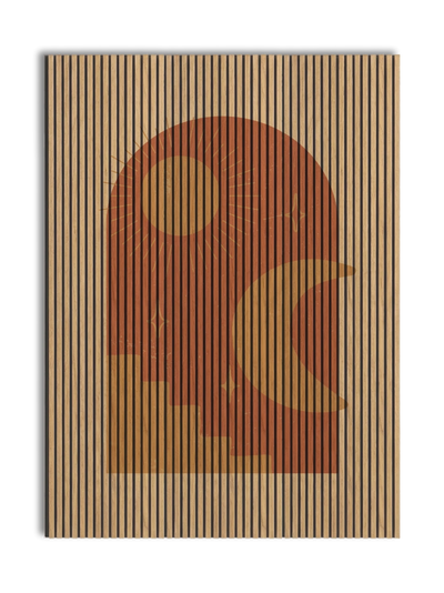 Akustikpanel med Geometric-motiv nr. 4