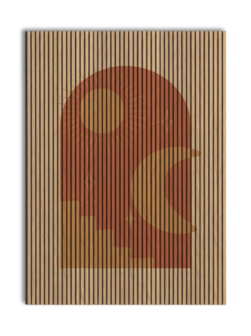 Akustikpanel med Geometric-motiv nr. 4