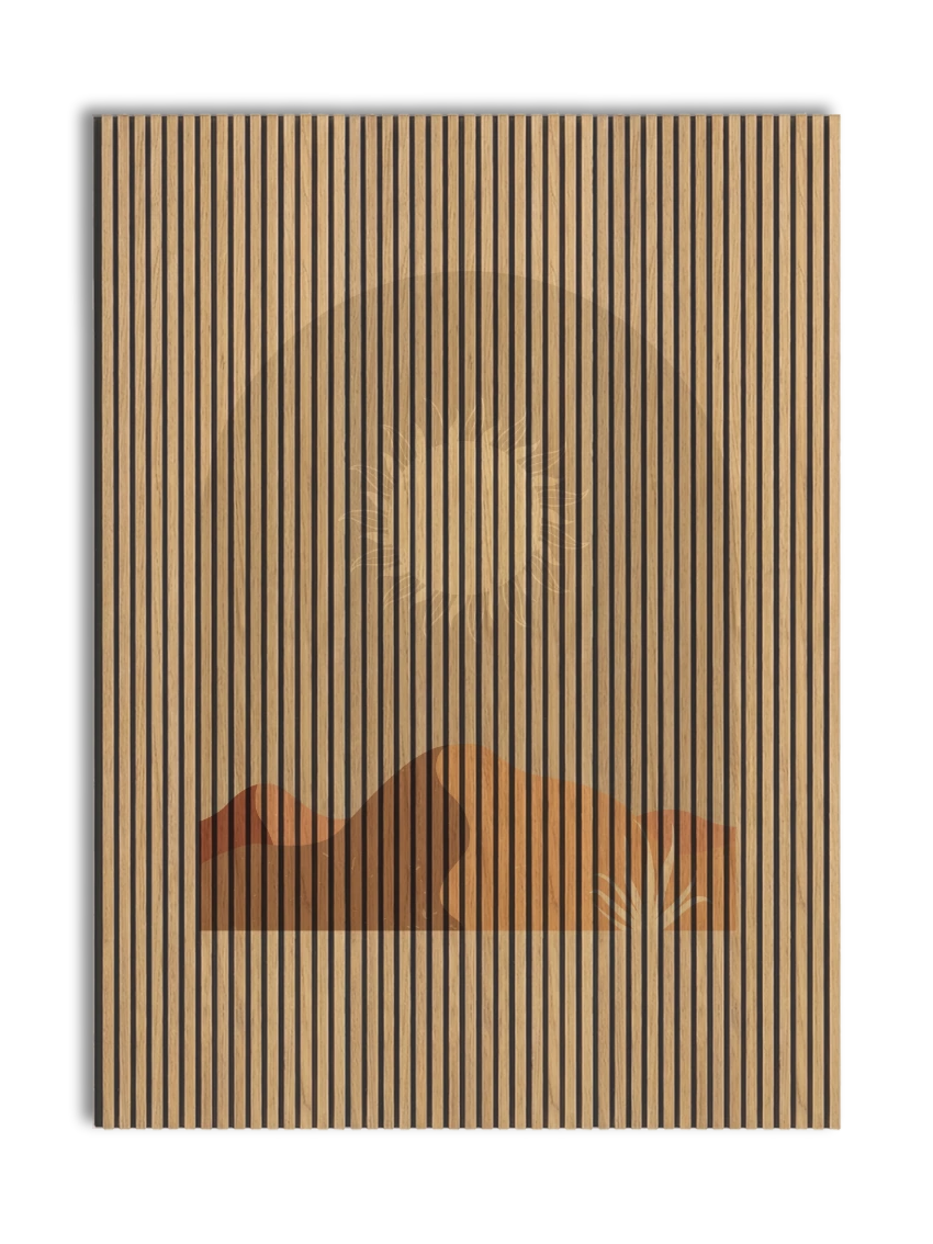 Akustikpanel med Geometric-motiv nr. 9