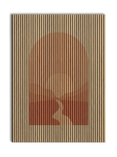 Akustikpanel med Geometric-motiv nr. 12