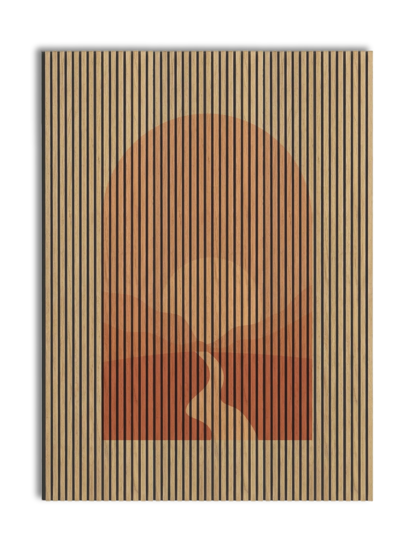 Akustikpanel med Geometric-motiv nr. 12