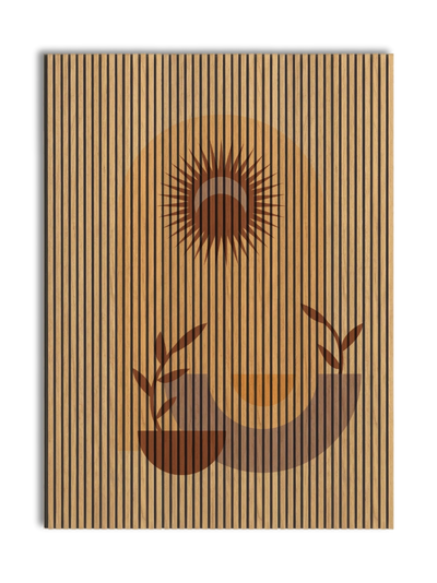 Akustikpanel med Geometric-motiv nr. 17