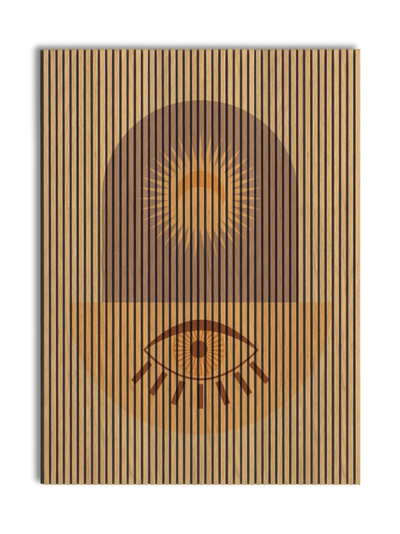 Akustikpanel med Geometric-motiv nr. 18