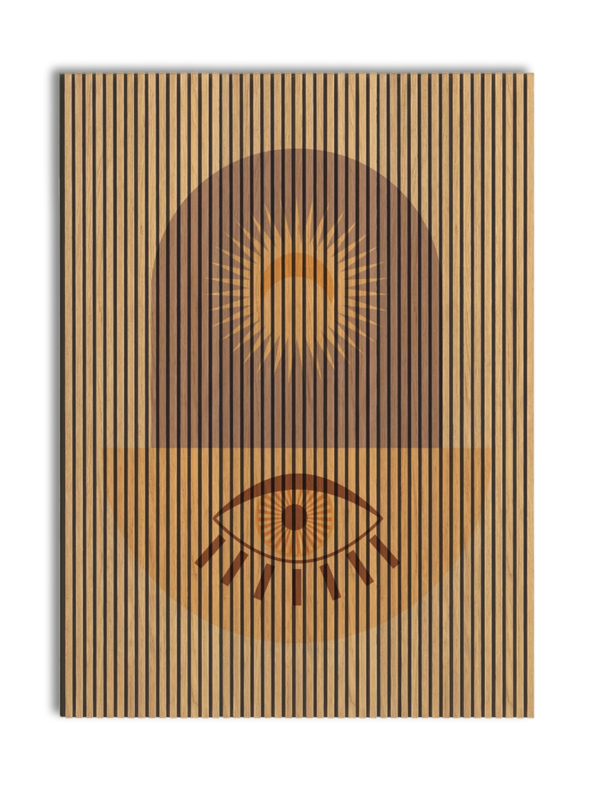 Akustikpanel med Geometric-motiv nr. 18