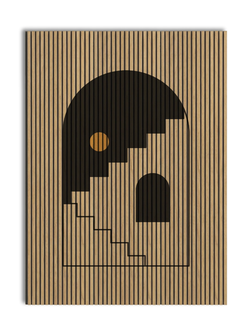 Akustikpanel med Geometric-motiv nr. 22