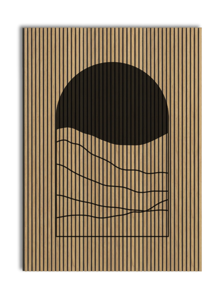 Akustikpanel med Geometric-motiv nr. 23