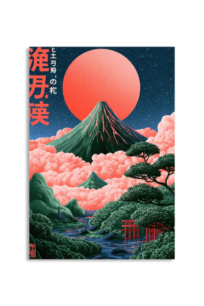 Akustikbillede med Japan Retro-motiv nr. 27