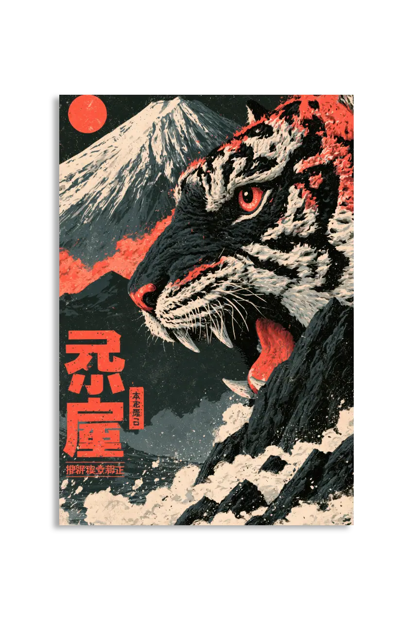 Akustikbillede med Japan Retro-motiv nr. 28