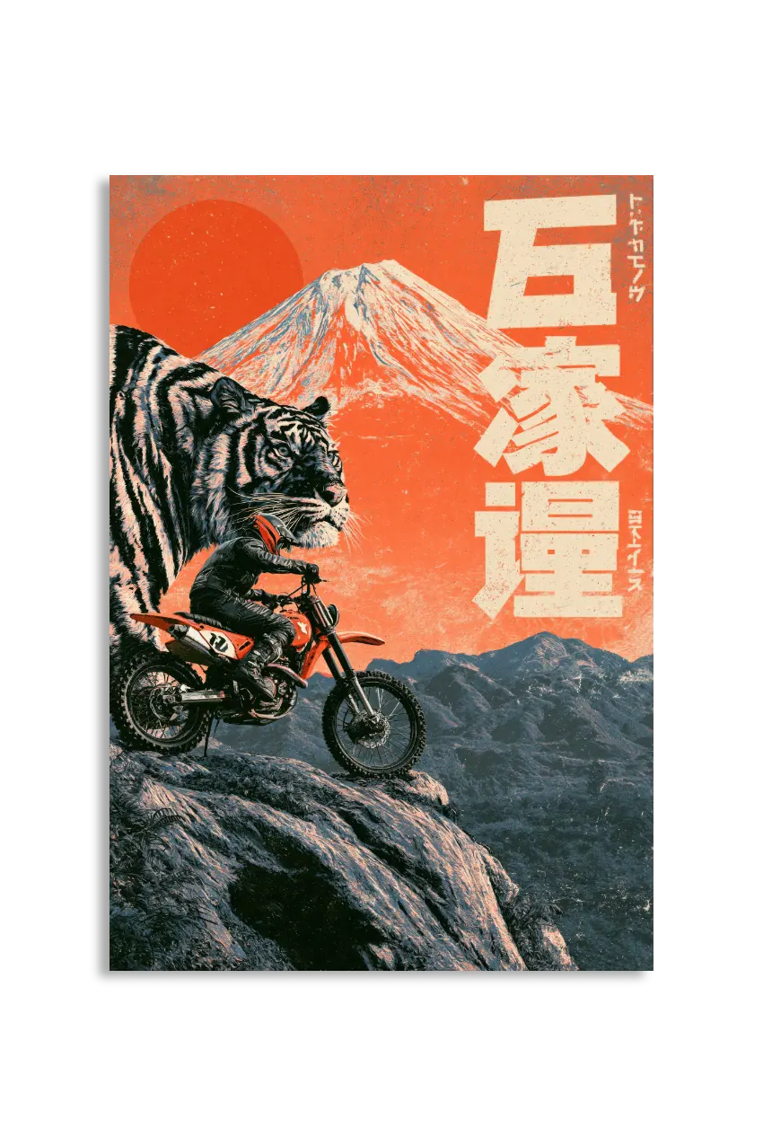 Akustikbillede med Japan Retro-motiv nr. 34