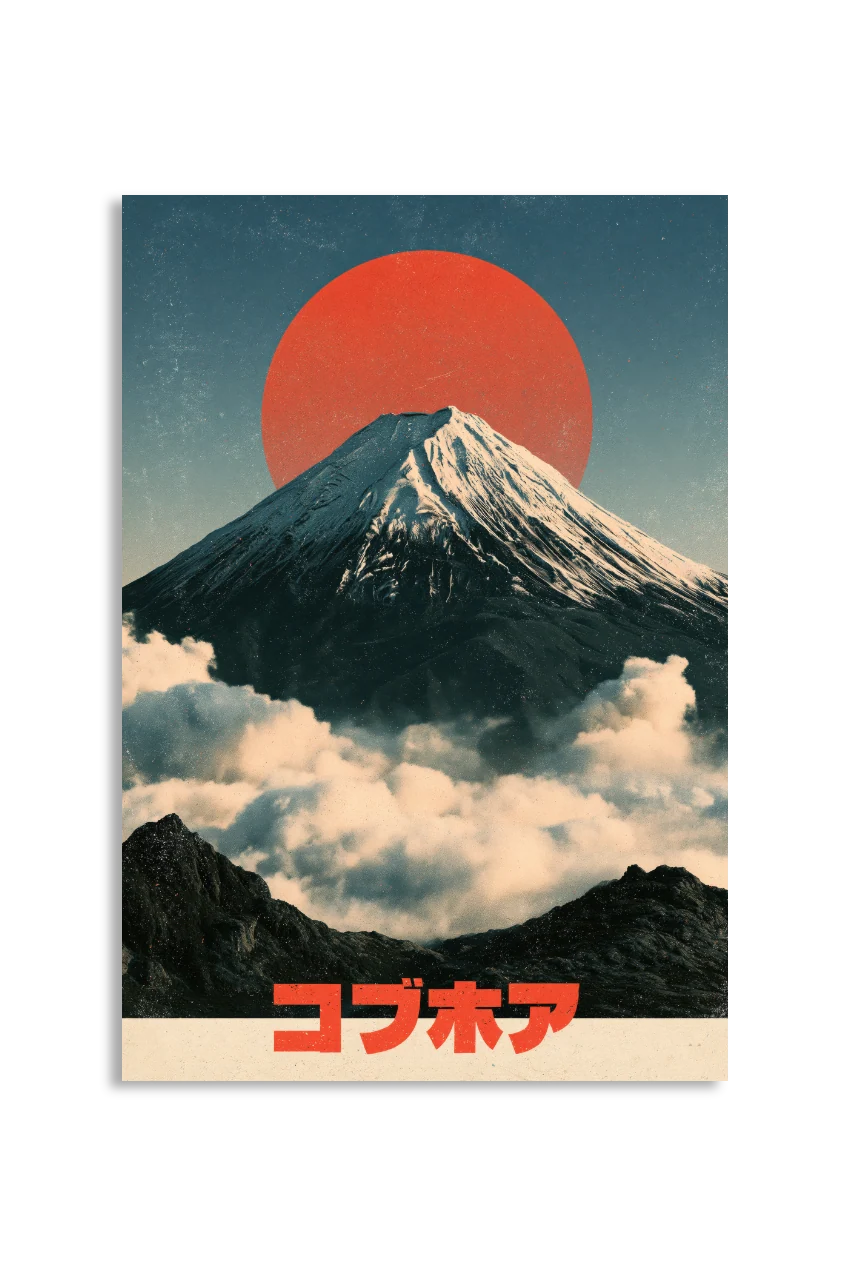 Akustikbillede med Japan Retro-motiv nr. 37