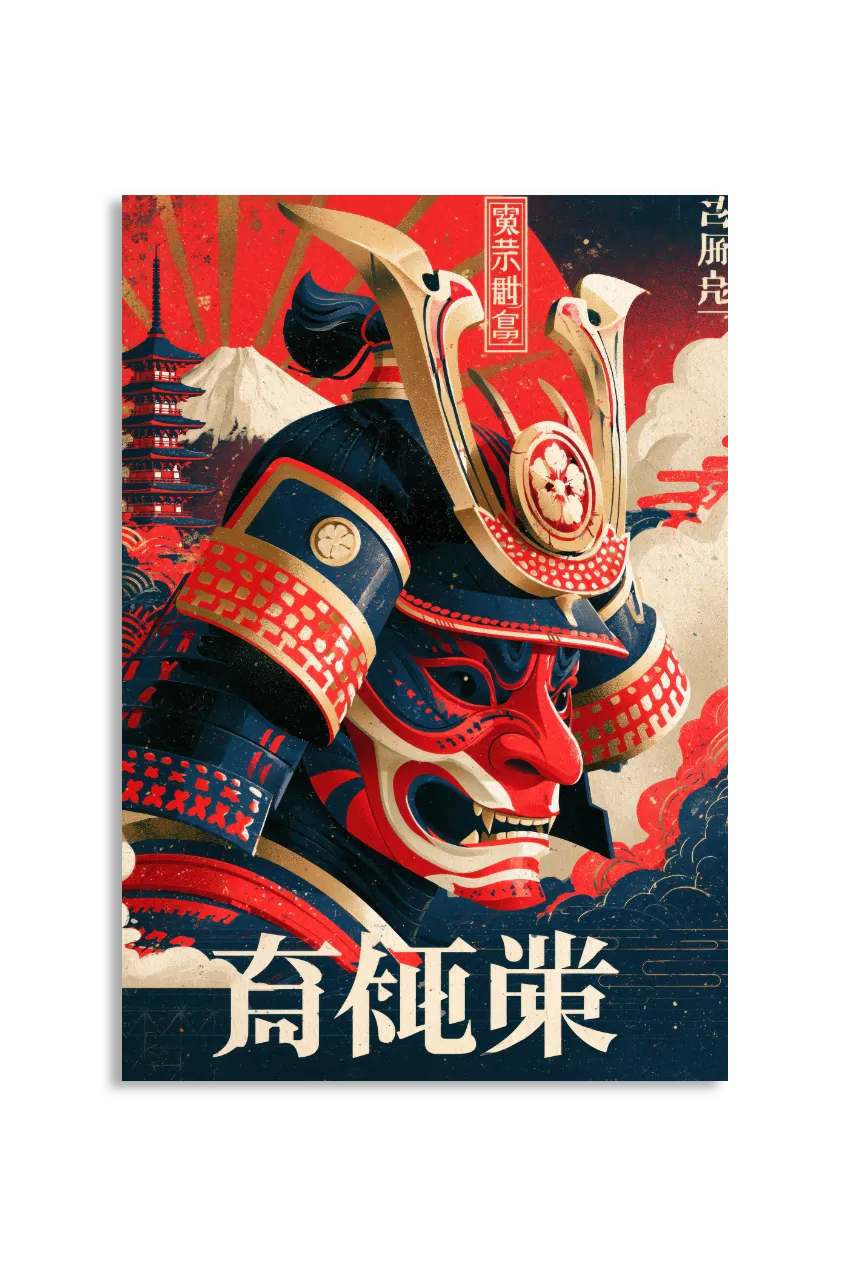 Akustikbillede med Japan Retro-motiv nr. 46