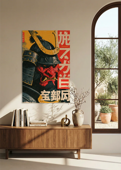 Akustikbillede med Japan Retro-motiv nr. 5 – i stuen