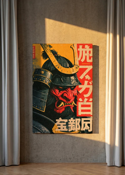 Akustikbillede med Japan Retro-motiv nr. 5 – i lyst rum